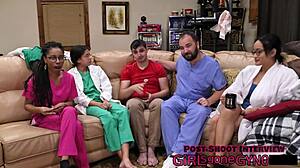 aria nicoles gets yearly physical with speculum spreading at girlsgonegyno