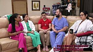 aria nicoles gets yearly physical with speculum spreading at girlsgonegyno