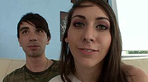 Young couple debuts on cam with intense anal fucking