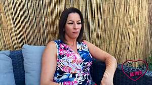 Kyara the naughty french milf nurse is testing her slutty limits outdoors