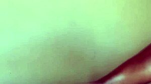 check out this ebony babe giving a hot footjob