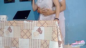 Horny Pinay Nurse Has Breaktime Sex With Co-Worker, Riding His Cock In Hospital Room