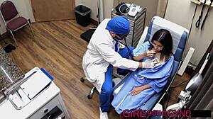 aria nicoles gets yearly physical with speculum spreading at girlsgonegyno