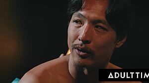 August Skye invites husband to watch her fuck Connie Perignon for marriage counseling.