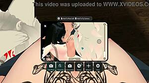 threesome with succubus part 2 leaves me breathless from intense blowjob and group oral action.