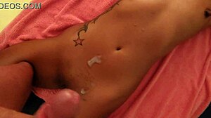 Masturbating Together Finishing with Cum