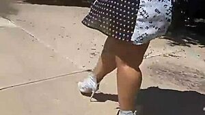 Phat Black Asses Out And About In The Ghetto