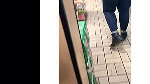 big booty nalgona shaking her ass around the room