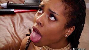 black bf fucks tied up gf and stepsis