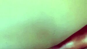 check out this ebony babe giving a hot footjob