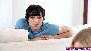 Cleaning Milf Stepmom Provokes Stepson by Flashing Goods