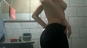 perfect body masturbating in hidden bathroom