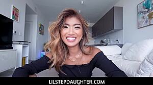 i saw the super cute stepdaughter earn cash from step daddy