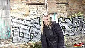 Russian Girl Aura Sin's Hard Anal Casting by Big Dick Agent