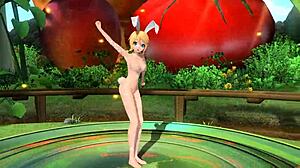 Kagamine Rin from Popipo Project Diva in full nude mod