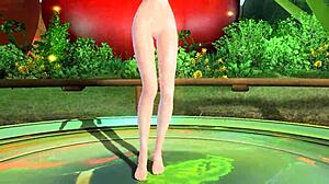 Kagamine Rin from Popipo Project Diva in full nude mod