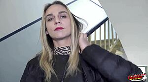 Russian Girl Aura Sin's Hard Anal Casting by Big Dick Agent