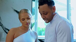 Blonde harley king feels deep sucking and fingering