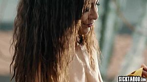 Milf cassie del isla explores barcelona and enjoys rough anal sex with fingering and doggystyle