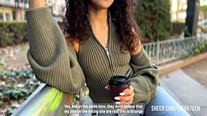 Curly girl from Tinder allows full body control