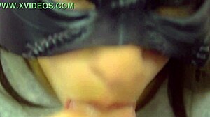 Amateur performs a close up blowjob in this intimate scene