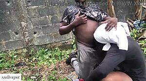 horny farm girl got a good doggy style session in her farm land with her stepbrother