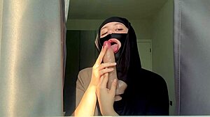 slutty muslim teacher deepthroats and gets facial