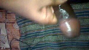 mallu guy oily cock cumshot on oiled body