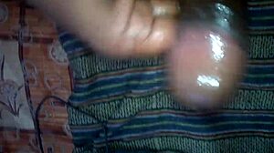 mallu guy oily cock cumshot on oiled body