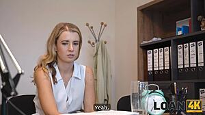 Blonde Czech Babe Fucks on Office Table