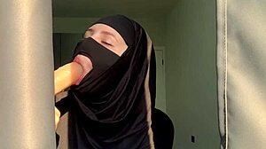 slutty muslim teacher deepthroats and gets facial
