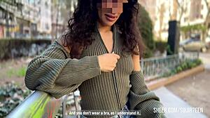 Curly girl from Tinder allows full body control