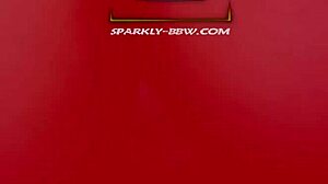 Sparklybbw gets some nice anal plug play with fat assfucking