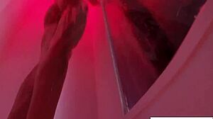 hot kendra cole takes a sexy shower in the bathroom