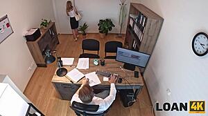 Blonde Czech Babe Fucks on Office Table