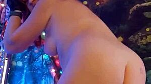 Hotwife Steffi dances pussy intensely on birthday