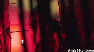 Arab girl with big tits dances in Afghan whorehouse