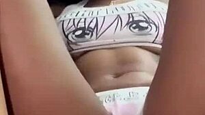 Sexy black whore licks pussy and cums hard