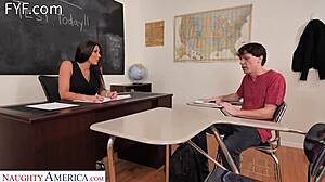 Rachel Starr's Desk Surprise: A Cheating Student's Awakening