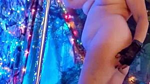 Hotwife Steffi dances pussy intensely on birthday