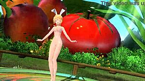 Kagamine Rin from Popipo Project Diva in full nude mod