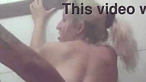 Married woman with big butt gets fucked in the shower