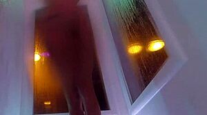 hot kendra cole takes a sexy shower in the bathroom