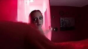 hot kendra cole takes a sexy shower in the bathroom