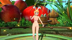 Kagamine Rin from Popipo Project Diva in full nude mod