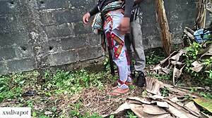 horny farm girl got a good doggy style session in her farm land with her stepbrother