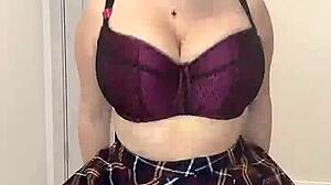 Neighbor With Natural Tits Visits Your Room!