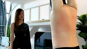 Chinese Beautiful Mistress Yihuan Femdom Whipping