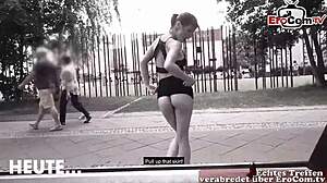 i picked up this skinny german redhead teen in berlin for public fucking