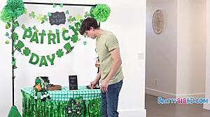 More than just step-siblings exploring their tall petite bodies in skirts